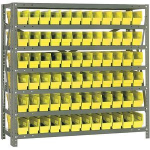 QUANTUM STORAGE SYSTEMS 1239-100YL Behälterregal massiv 36 x 12 72 Behälter gelb | AF3UMC 8DCT7