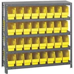 QUANTUM STORAGE SYSTEMS 1239-201YL Behälterregal massiv 36 x 12 32 Behälter gelb | AB7XAG 24K053