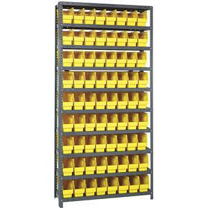 QUANTUM STORAGE SYSTEMS 1275-201YL Behälterregal massiv 36 x 12 72 Behälter gelb | AB7XAC 24K049