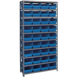 QUANTUM STORAGE SYSTEMS 1275-207BL Behälterregal massiv 36 x 12 36 Behälter blau | AA2EEZ 10E971