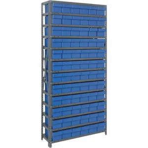 QUANTUM STORAGE SYSTEMS 1275-601BL Steel Shelving 12x36x75 Blue | AF4PRL 9EY69