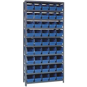 QUANTUM STORAGE SYSTEMS 1875-104BL Behälterregal massiv 36 x 18 60 Behälter blau | AF3WAY 8DME4
