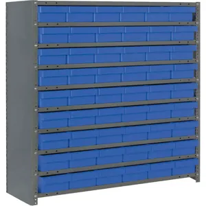 QUANTUM STORAGE SYSTEMS CL1239-401BL Bin Shelving Unit 12d x 36w x 39h 54 Bins | AF3ZKE 8LLP5