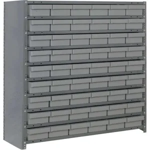 QUANTUM STORAGE SYSTEMS CL1239-401GY Bin Shelving Unit 12d x 36w x 39h 54 Bins | AF6AAU 9TWC7