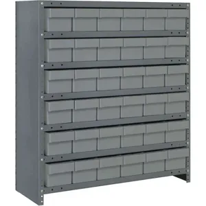 QUANTUM STORAGE SYSTEMS CL1239-601GY Bin Shelving Unit 12d x 36w x 39h 36 Bins | AF4WWX 9NKA9