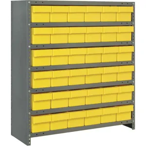 QUANTUM STORAGE SYSTEMS CL1239-601YL Bin Shelving Unit 12d x 36w x 39h 36 Bins | AF6BAQ 9UXA2