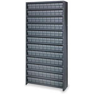 QUANTUM STORAGE SYSTEMS CL1875-604GY Bin Shelving Unit With (108) AC2KLD Bins | AC2KMB 2KWE8