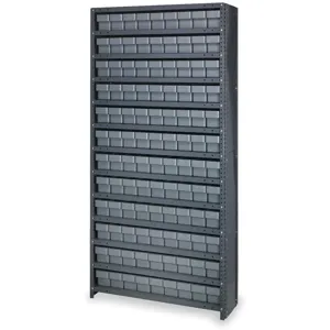 QUANTUM STORAGE SYSTEMS CL1275-501GY Bin Shelving Unit With (108) AC2KKQ Bins | AC2KLR 2KWD8