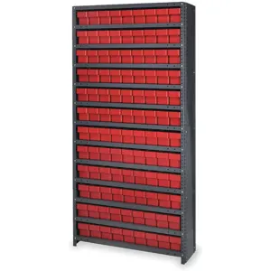 QUANTUM STORAGE SYSTEMS CL1275-501RD Bin Shelving Unit With (108) AC2KKR Bins | AC2KLQ 2KWD7