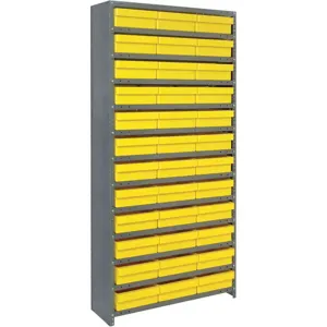 QUANTUM STORAGE SYSTEMS CL1275-801YL Sloped Shelving System 12 Inch D 36 Inch Width | AF4WWV 9NJW4