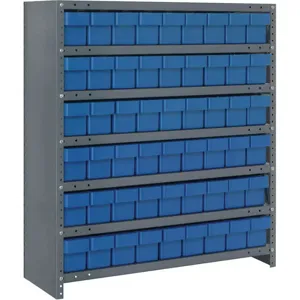 QUANTUM STORAGE SYSTEMS CL1839-604BL Bin Shelving Unit 18d x 36w x 39h 54 Bins | AF4ZCV 9RW70