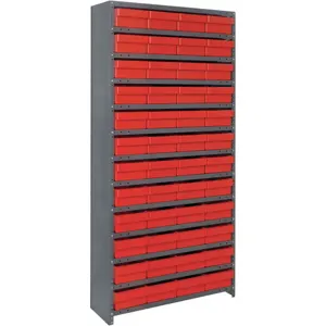 QUANTUM STORAGE SYSTEMS CL1275-801RD Sloped Shelving System 12 Inch D 36 Inch Width | AF6AAG 9TVP6