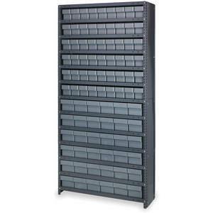 QUANTUM STORAGE SYSTEMS CL1875-624GY Drawer Bin Cabinet 18 Inch D 36 Inch Width | AC2KME 2KWF2