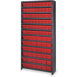 QUANTUM STORAGE SYSTEMS CL1875-624RD Drawer Bin Cabinet Red | AC2KMD 2KWF1