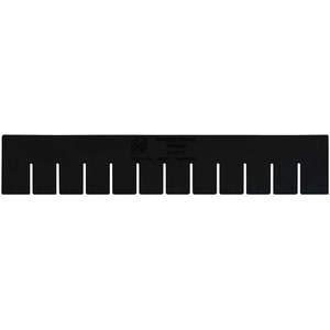 QUANTUM STORAGE SYSTEMS DL92035CO Long Divider 16-1/2 x 10-7/8 Inch Black - Pack Of 6 | AA3KDQ 11M570