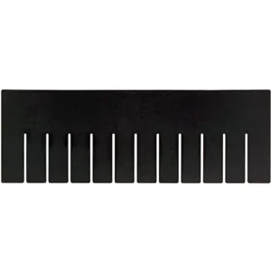 QUANTUM STORAGE SYSTEMS DL92060CO Long Divider 16-1/2 x 10-7/8in Black - Pack Of 6 | AA3KDR 11M571