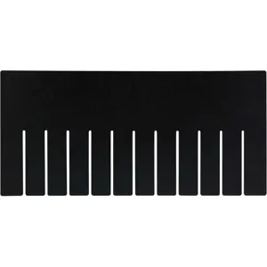 QUANTUM STORAGE SYSTEMS DL92080CO Long Divider 16-1/2 x 10-7/8in Black - Pack Of 6 | AA3KDT 11M572