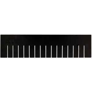 QUANTUM STORAGE SYSTEMS DL93060CO Long Divider 22-1/2 x 17-1/2 Inch Black - Pack Of 6 | AA3KDV 11M574