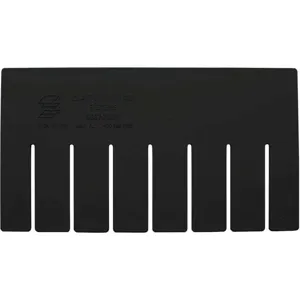 QUANTUM STORAGE SYSTEMS DS92060CO Short Divider 16-1/2 x 10-7/8 Inch Black - Pack Of 6 | AA3KED 11M582