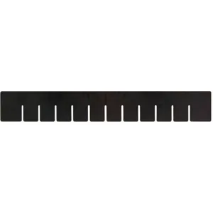 QUANTUM STORAGE SYSTEMS DS93030CO Short Divider 22-1/2 x 17-1/2 Inch Black - Pack Of 6 | AA3KEF 11M584