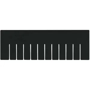 QUANTUM STORAGE SYSTEMS DS93060CO Short Divider 15-3/4 x 5-1/4 Inch Black - Pack Of 6 | AA3KEG 11M585