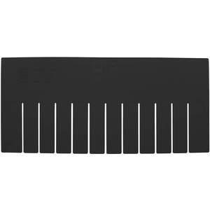 QUANTUM STORAGE SYSTEMS DS93080CO Short Divider 15-3/4 x 7-1/4 Inch Black - Pack Of 6 | AA3KEH 11M586