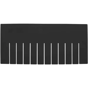 QUANTUM STORAGE SYSTEMS DS93080CO Short Divider 15-3/4 x 7-1/4 Inch Black - Pack Of 6 | AA3KEH 11M586