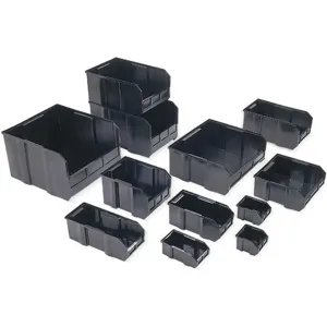 QUANTUM STORAGE SYSTEMS DUS205CO Bin Divider 3-3/4l x 3-7/16w Black - Pack Of 6 | AF4GDG 8VTP6