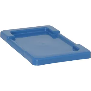 QUANTUM STORAGE SYSTEMS LID1711BL Lid Cross Stack Tote 17.25 x 11 Blue | AA3KFE 11M607