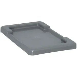 QUANTUM STORAGE SYSTEMS LID1711GY Lid Cross Stack Tote 17.25 x 11 Gray | AA3KFF 11M608