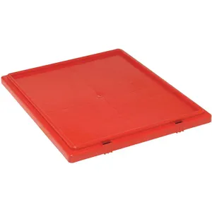 QUANTUM STORAGE SYSTEMS LID231RD Tote Box Lid 18-1/4l x 20-7/8w Red | AF4DZB 8TM57