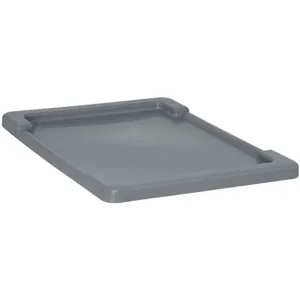 QUANTUM STORAGE SYSTEMS LID2417GY Lid Cross Stack Tote 23.75 x 17.25 Gray | AA3KFJ 11M611