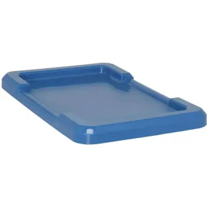 QUANTUM STORAGE SYSTEMS LID2516-8BL Lid Cross Stack Tote 25.125 x 16 Blue | AA3KFL 11M613