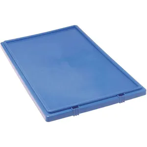 QUANTUM STORAGE SYSTEMS LID301BL Tote Box Lid 18-1/4l x 26-5/8w Blue | AF4VXX 9MA24