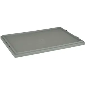 QUANTUM STORAGE SYSTEMS LID301GY Tote Box Lid 18-1/4l x 26-5/8w Gray | AF4JJY 8YAE6