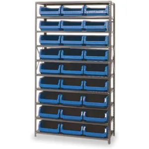 QUANTUM STORAGE SYSTEMS MSU-531BL Bin Shelving Solid 42 x 18 27 Bins Blue | AB3VBY 1VH20