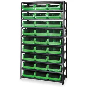 QUANTUM STORAGE SYSTEMS MSU-531GN Bin Shelving Solid 42 x 18 27 Bins Green | AB3VBZ 1VH21