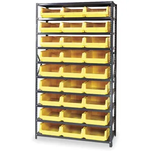 QUANTUM STORAGE SYSTEMS MSU-531YL Bin Shelving Solid 42 x 18 27 Bins Yellow | AB3VCB 1VH23