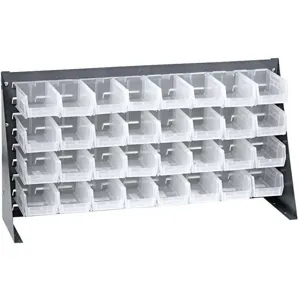 QUANTUM STORAGE SYSTEMS QBR-3619-220-32CL Louvered Bench Rack 36 x 8 x 19 inch Clear | AA2EDN 10E925