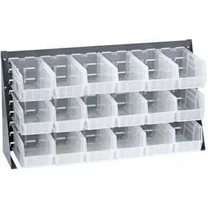 QUANTUM STORAGE SYSTEMS QBR-3619-230-18CL Louvered Bench Rack 36 x 11 x 19 inch Clear | AA2EDP 10E926