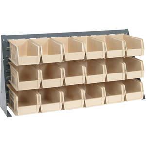 QUANTUM STORAGE SYSTEMS QBR-3619-230-18IV Louvered Bench Rack 36 x 11 x 19 inch Ivory | AF3XUD 8EMR6