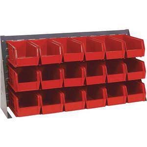 QUANTUM STORAGE SYSTEMS QBR-3619-230-18RD Louvered Bench Rack 36 x 11 x 19 Inch Red | AF4ZKP 9RZX8