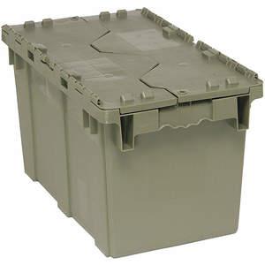QUANTUM STORAGE SYSTEMS QDC2213-12 Attached Lid Container 1.64 Cu Feet Gray | AF4XBK 9NMR6
