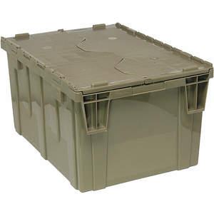 QUANTUM STORAGE SYSTEMS QDC2420-12 Attached Lid Container 2.44 Cu Feet Gray | AF4HTY 8XDY3