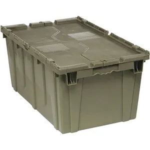 QUANTUM STORAGE SYSTEMS QDC2717-12 Attached Lid Container 2.5 Cu Feet Gray | AF4UFB 9KAC5