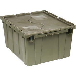 QUANTUM STORAGE SYSTEMS QDC2820-15 Attached Lid Container 4.00 Cu Feet Gray | AF6AFL 9U296