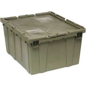 QUANTUM STORAGE SYSTEMS QDC2820-15 Attached Lid Container 4.00 Cu Feet Gray | AF6AFL 9U296