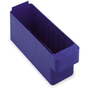 QUANTUM STORAGE SYSTEMS QED501BL Drawer Bin 11-5/8 x 3-3/4 x 4-5/8in Blue | AB2TTW 1NTR9