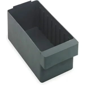 QUANTUM STORAGE SYSTEMS QED601GY Drawer Bin 11-5/8 x 5-9/16 x 4-5/8 Inch Gray | AC2KKU 2KWB4