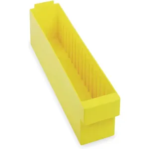 QUANTUM STORAGE SYSTEMS QED604YL Drawer Bin 17-5/8 x 3-3/4 x 4-5/8 Inch Yellow | AC2KLC 2KWC3